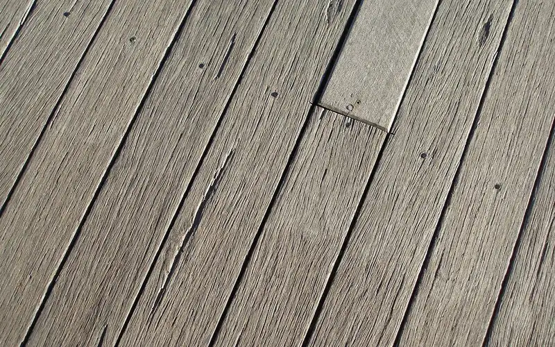 Weathered cedar deck boards Close-up of weathered cedar deck boards showing natural grain