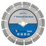 EDiamondTools 7 inch segmented diamond saw blade for concrete brick block and masonry