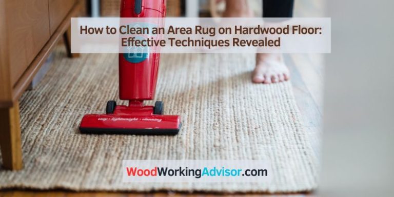 how to clean an area rug on hardwood floor