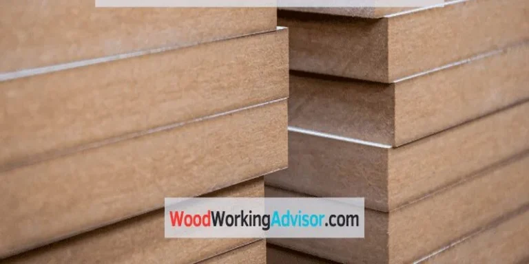 Stack of MDF board sheets