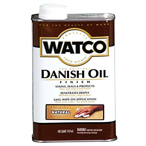Watco Natural Danish Oil wood finish quart can