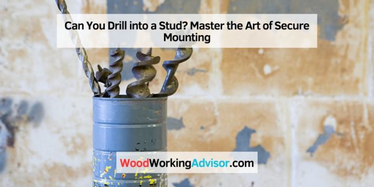 Can You Drill into a Stud
