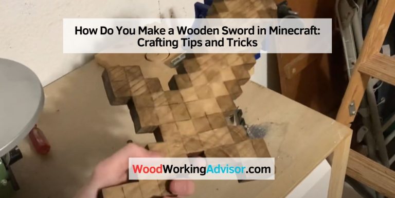How Do You Make a Wooden Sword in Minecraft