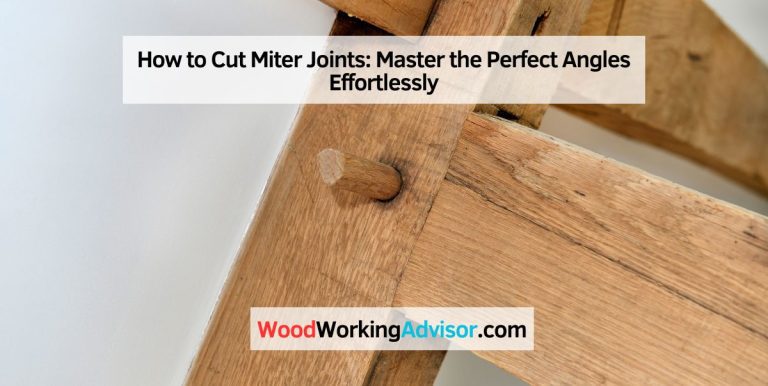 How to Cut Miter Joints