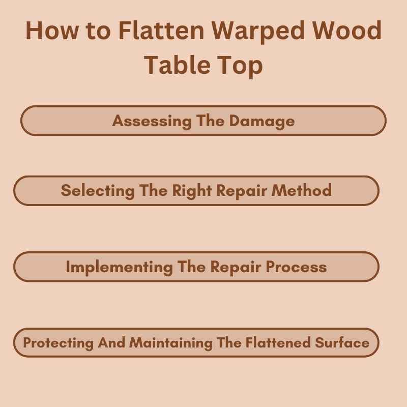 How to Flatten Warped Wood Table Top