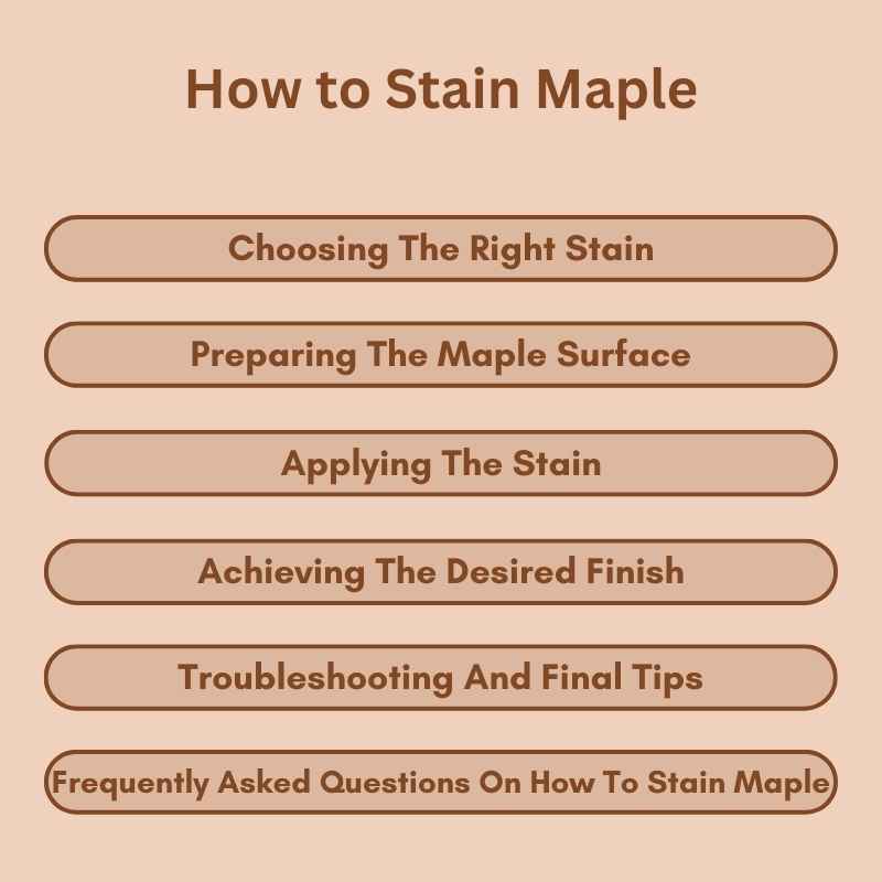 How to Stain Maple