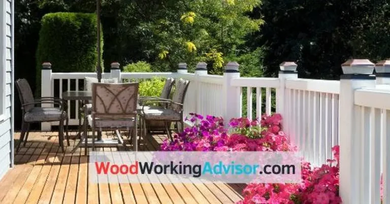 Cedar tone treated deck railing compared to real cedar wood tone