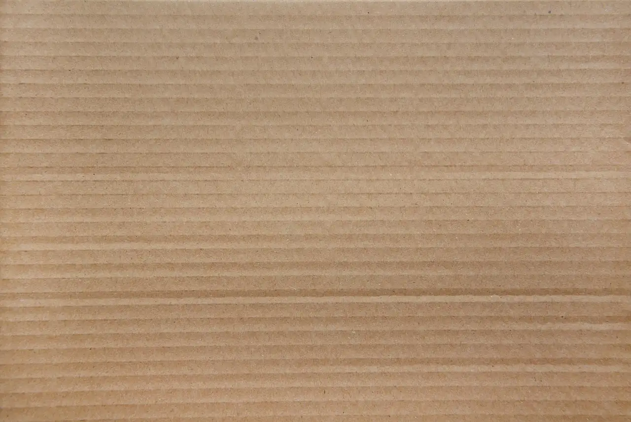 Corrugated cardboard texture before hardening treatment