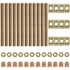 bed frame hardware connector kit with M8 bolts