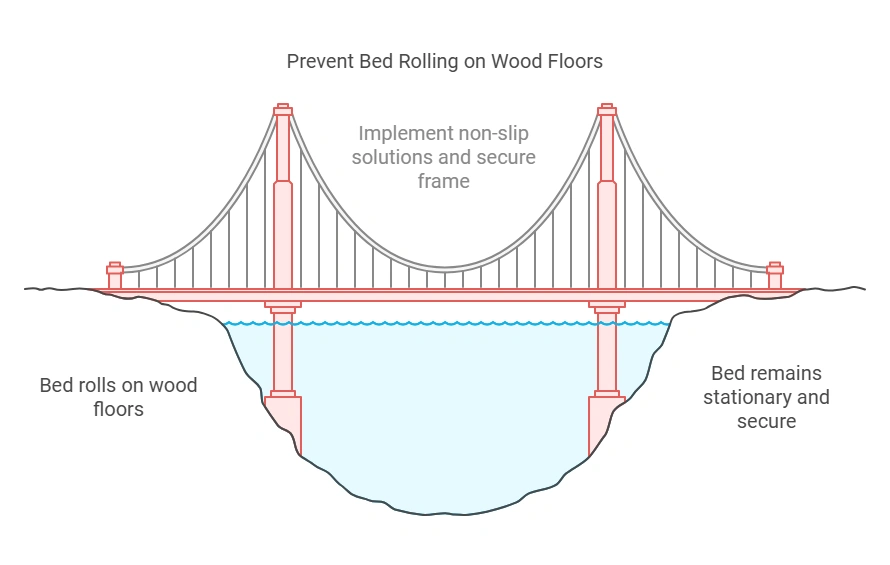 How to Stop Your Bed from Rolling on Wood Floors