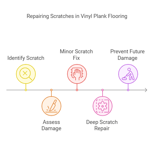 How to Easily Repair a Scratch in Vinyl Plank Flooring
