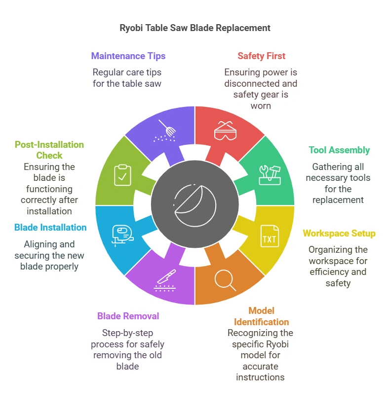 How to Change Blade on Ryobi Table Saw