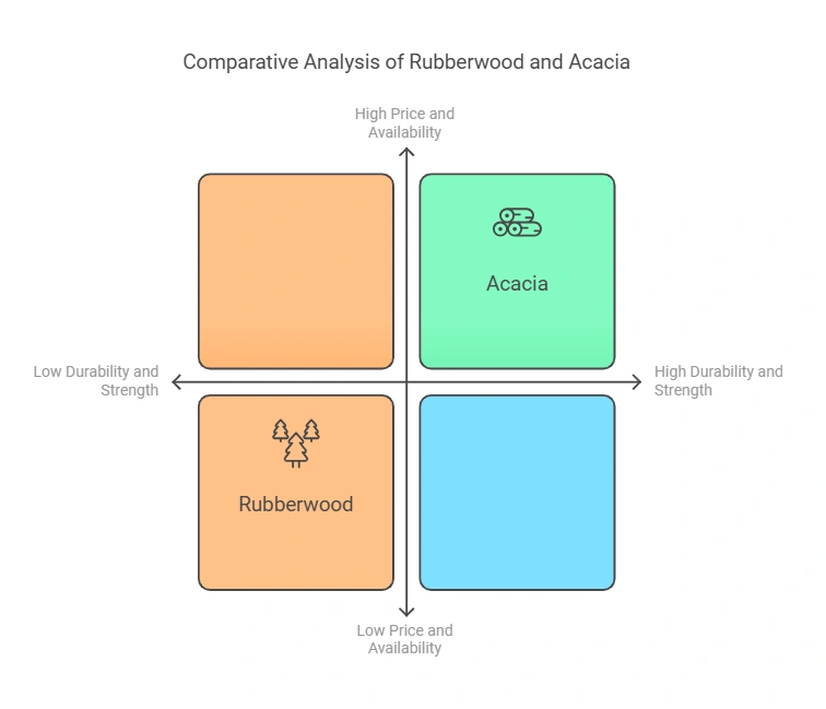 Rubberwood Vs Acacia