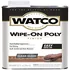 Watco wipe-on polyurethane finish can, clear gloss quart Watco wipe-on polyurethane finish can, clear gloss quart