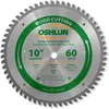 Oshlun SBW-100060N 10-inch negative hook saw blade for radial arm saws