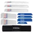 WORKPRO 32-piece reciprocating saw blade set with organizer pouch