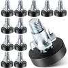 adjustable furniture leveling feet with T-nuts, 12 pack