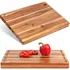 Acacia Wood Cutting Board with Juice Groove (17x13in)