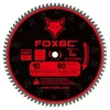 FOXBC 10-inch 80-tooth TCG saw blade for aluminum and non-ferrous metal