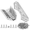 12-Pack Stainless Steel Corner Brackets for Wood Frame