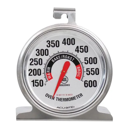 AcuRite stainless steel oven thermometer, 150-600F range