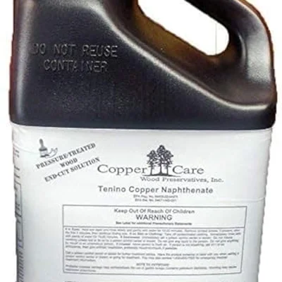 Copper naphthenate wood preservative concentrate for outdoor log treatment