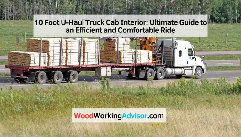 10 Foot U-Haul Truck Cab Interior