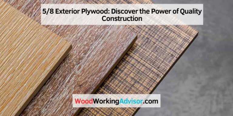 5/8 Exterior Plywood