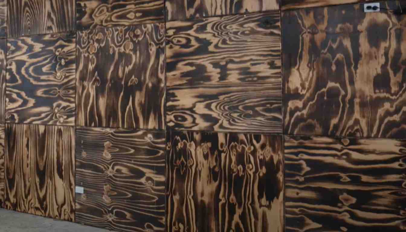 Burnt Plywood Flooring Ideas