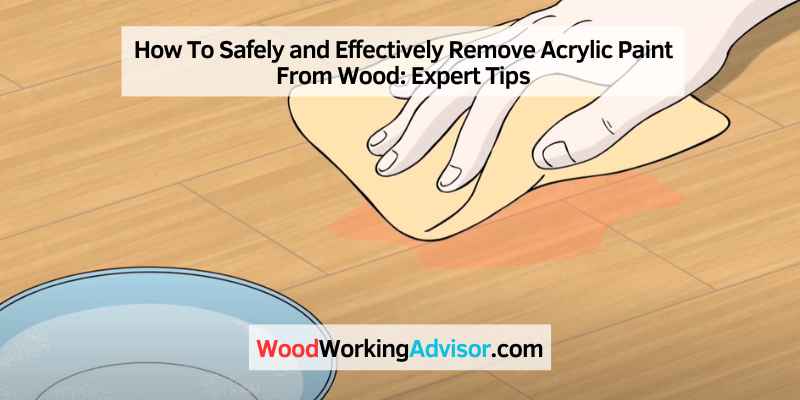 How To Safely and Effectively Remove Acrylic Paint From Wood
