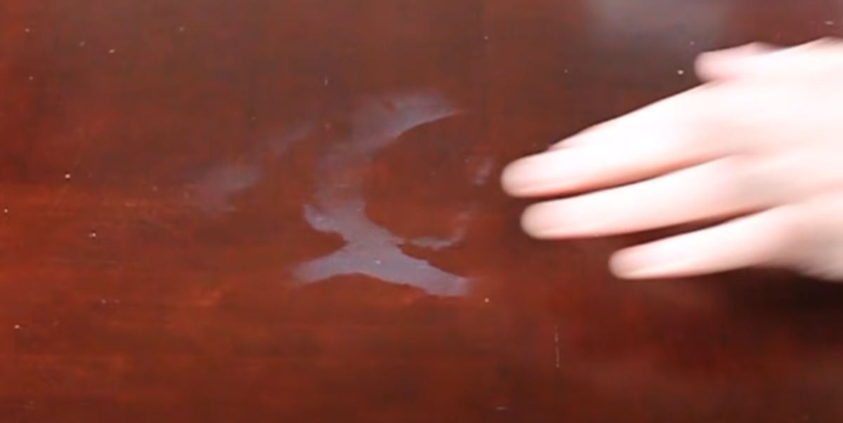 How to Remove White Heat Marks from Wood Table with Iron