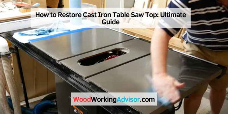 How to Restore Cast Iron Table Saw Top