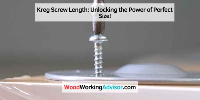 Kreg Screw Length