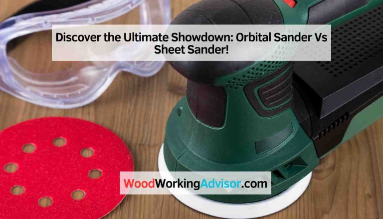 Orbital Sander Vs Sheet Sander!