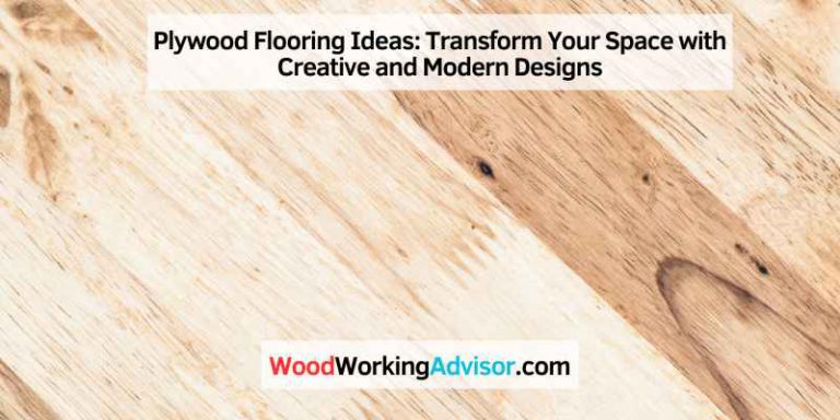 Plywood Flooring Ideas