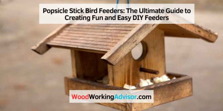 Popsicle Stick Bird Feeders