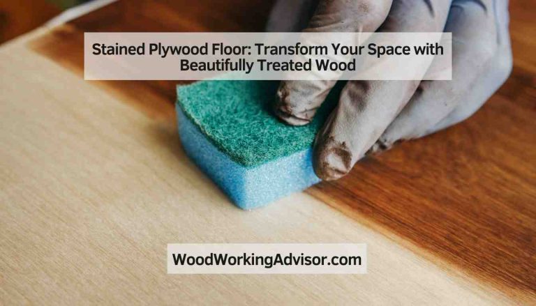 Stained Plywood Floor