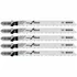 Bosch T101BR reverse-pitch jigsaw blade 5-pack