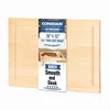 CONSDAN solid birch wood butcher block cutting board with juice groove