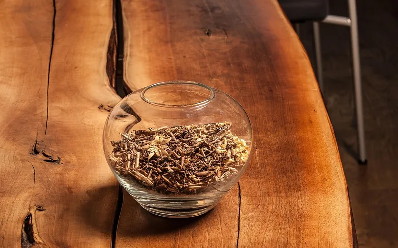 Natural wood table surface showing grain Natural wood table surface showing grain, the kind of finish vinegar and oil treatment works with