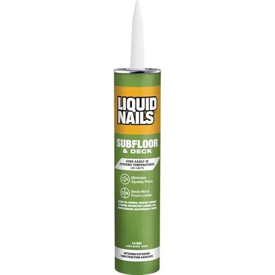 Liquid Nails subfloor adhesive