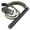 bayite 4 inch ferro rod fire starter with striker and paracord