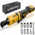 Cordless 3/8 inch ratchet wrench compatible with DEWALT 20V battery