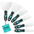 Putty knife set for applying wood putty