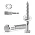 Stainless steel hex lag screws with washers