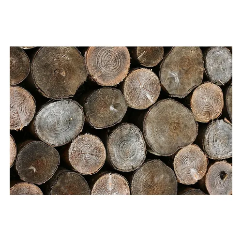 Lumber stacked with spacers to allow air to circulate during drying