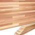 Western red cedar tongue and groove wall panel planks