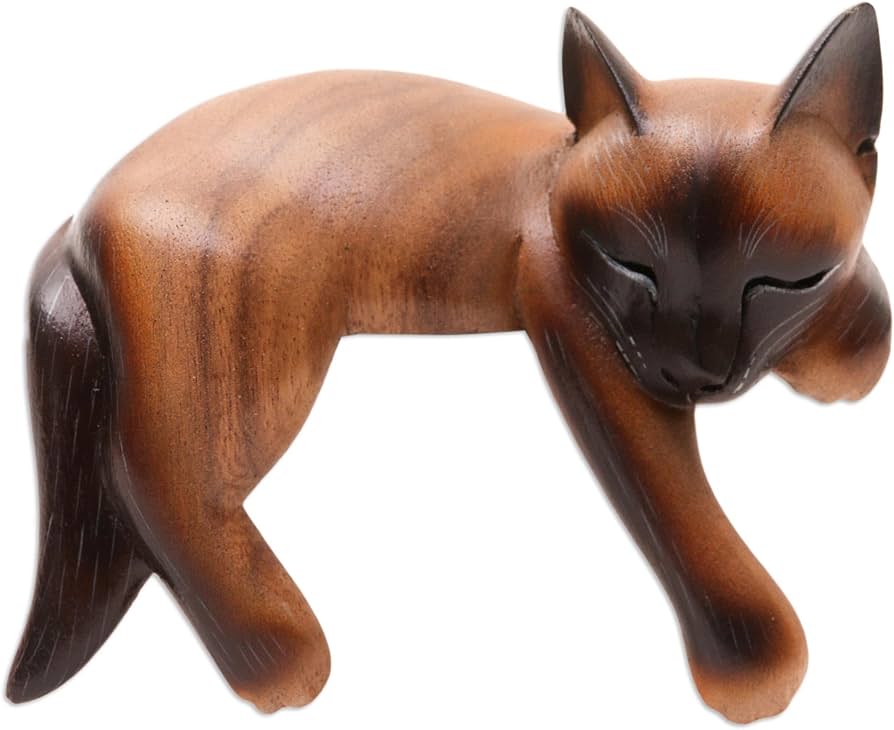 Wood Carving Cat