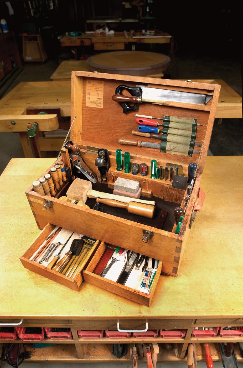 Wood Toolbox Top