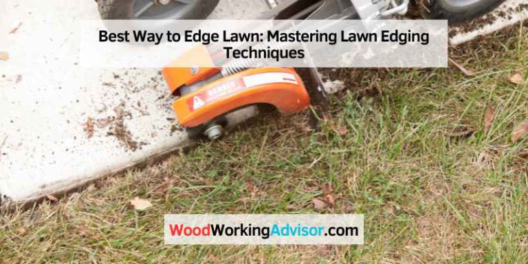Best Way to Edge Lawn